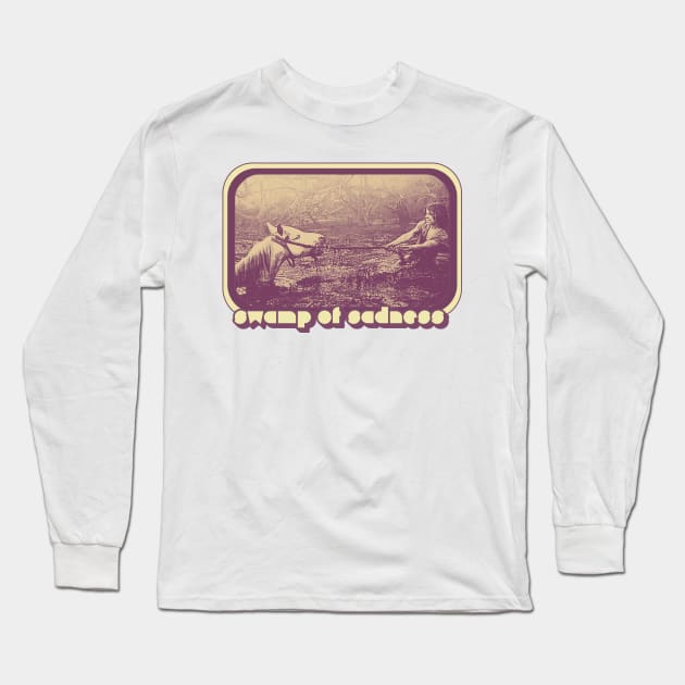 Swamp Of Sadness //// 80s Retro Movie Design Long Sleeve T-Shirt by DankFutura